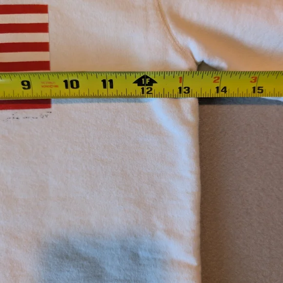 Vintage Ralph Lauren Polo Jeans Co American Flag Crewneck Sweatshirt Kids Sz 6 - Picture 7 of 8